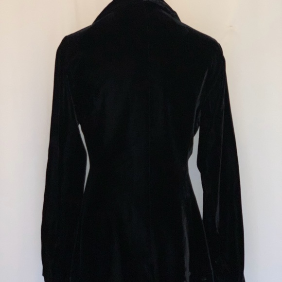 Bobbie Brooks Vintage Black Velvet Jacket Size 11 - Picture 3 of 7